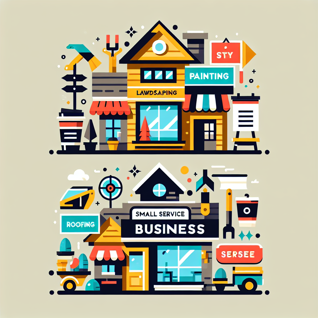 Design a stylish, professional flat-style illustration related to small service businesses representative of occupations like painting, landscaping, roofing, and general repair services. The image should resonate with individuals who own such businesses. The design should be modern, minimalist, and based on vector graphics. Use bold and vibrant colors, incorporating simple, geometric shapes to maintain a clean look. The focus should be the failed act of distributing business flyers, symbolically represented. Refrain from using any specific text, brand names, or logos within the illustration. Keep the context oriented to a coffeehouse setting, without specifying or conveying any particular coffee brand.